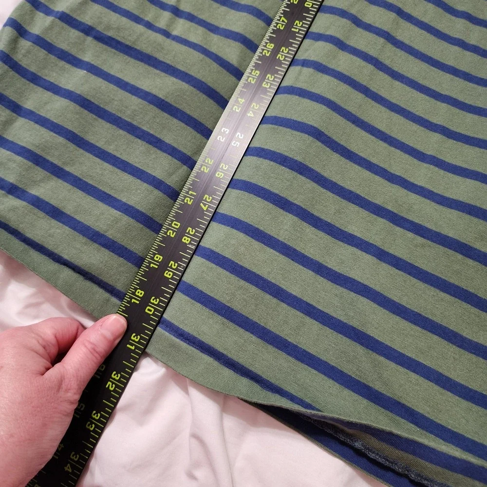 Polo Ralph Lauren Striped‎ Navy Green Men's T Shirt Tee Size XXL